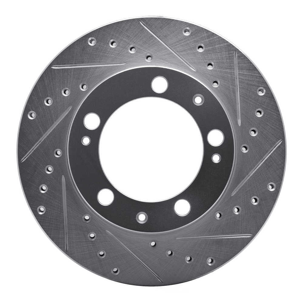 Dynamic Friction Company 631-02022R DFC Brake Rotor - Drilled And Slotted - Silver