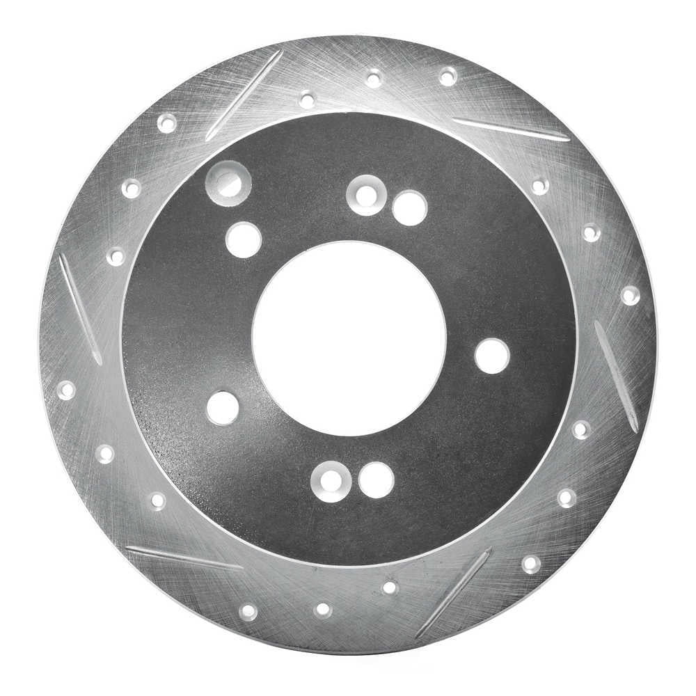 Dynamic Friction Company 631-03014L DFC Brake Rotor - Drilled And Slotted - Silver