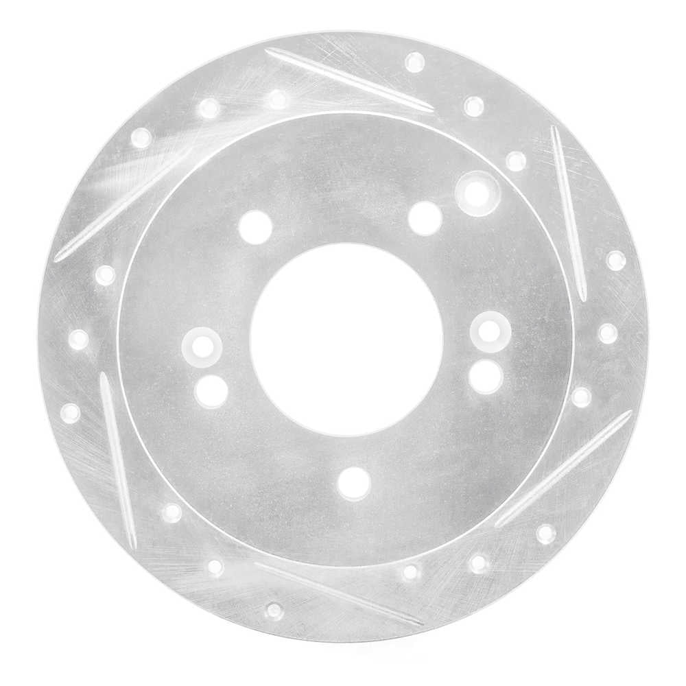 Dynamic Friction Company 631-03014R DFC Brake Rotor - Drilled And Slotted - Silver