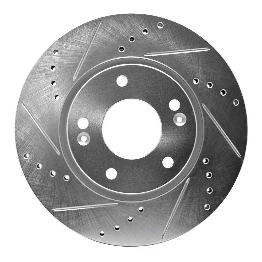 Dynamic Friction Company 631-03016L DFC Brake Rotor - Drilled And Slotted - Silver