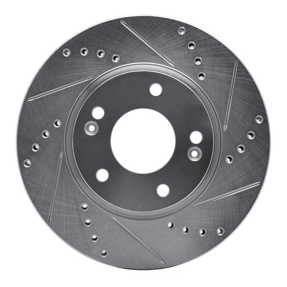 Dynamic Friction Company 631-03016R DFC Brake Rotor - Drilled And Slotted - Silver