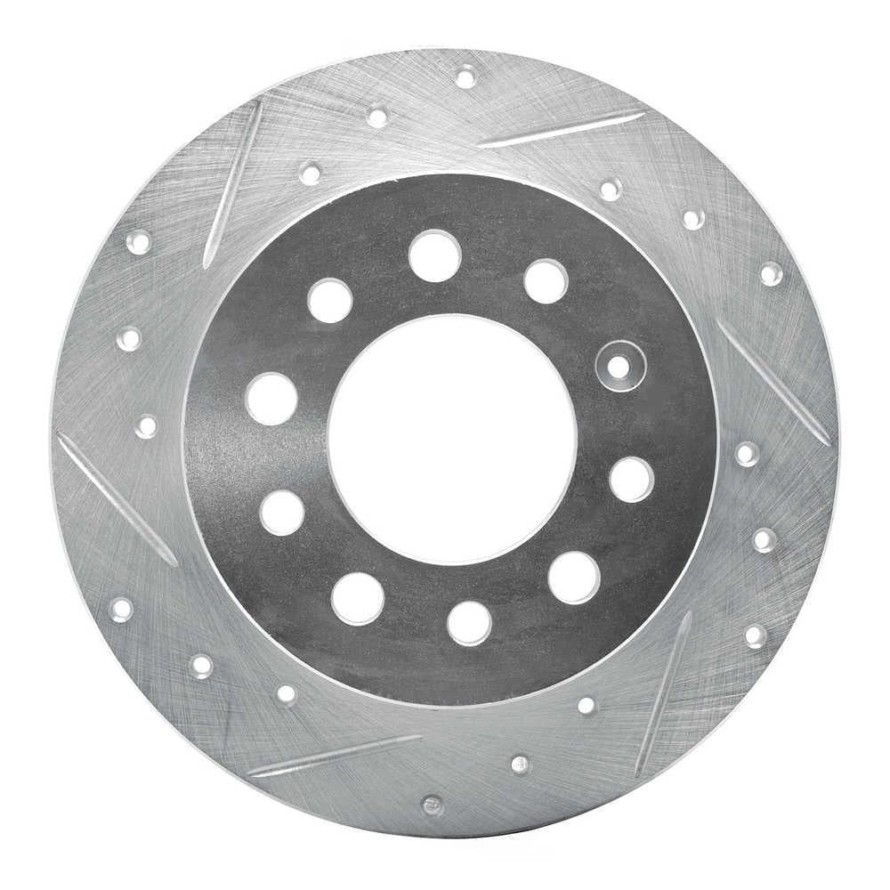 Dynamic Friction Company 631-03017L DFC Brake Rotor - Drilled And Slotted - Silver