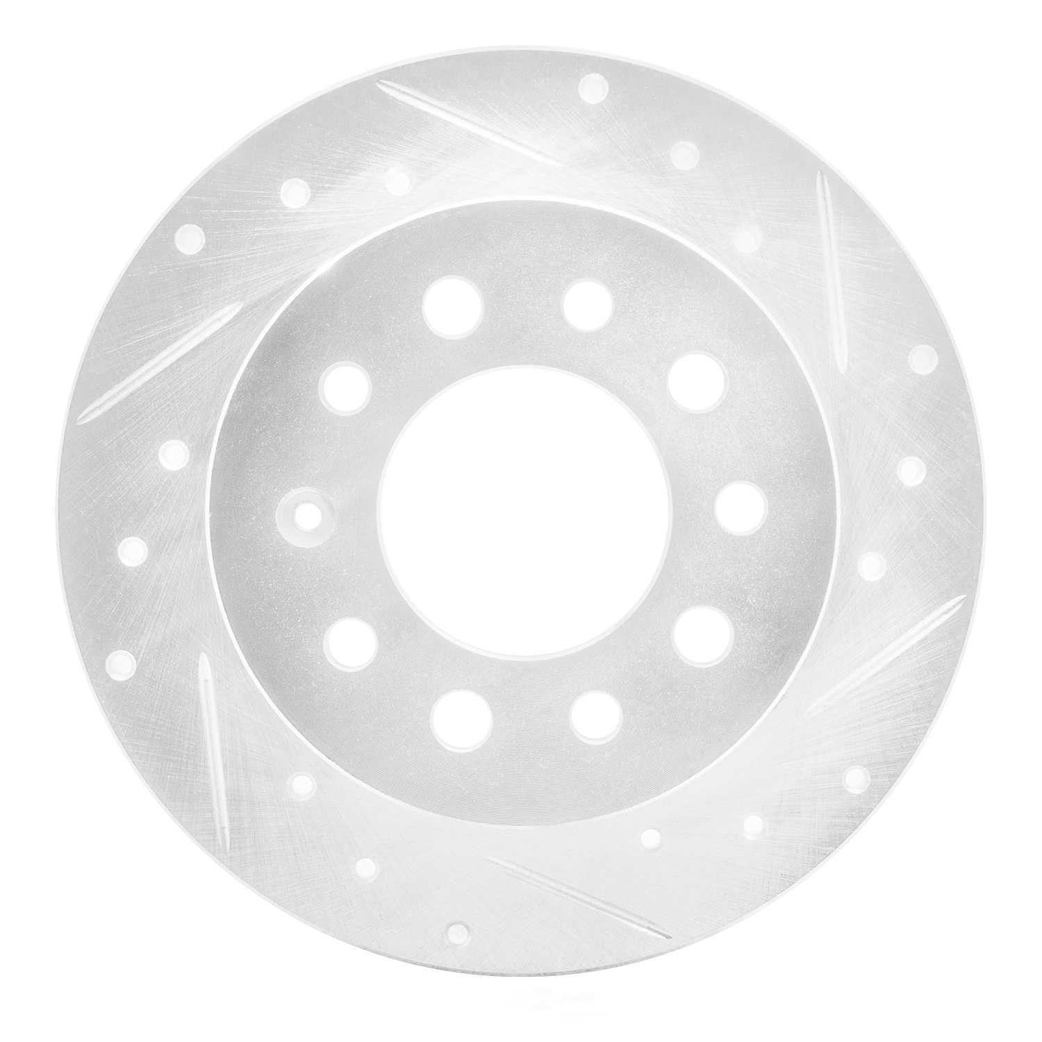 Dynamic Friction Company 631-03017R DFC Brake Rotor - Drilled And Slotted - Silver
