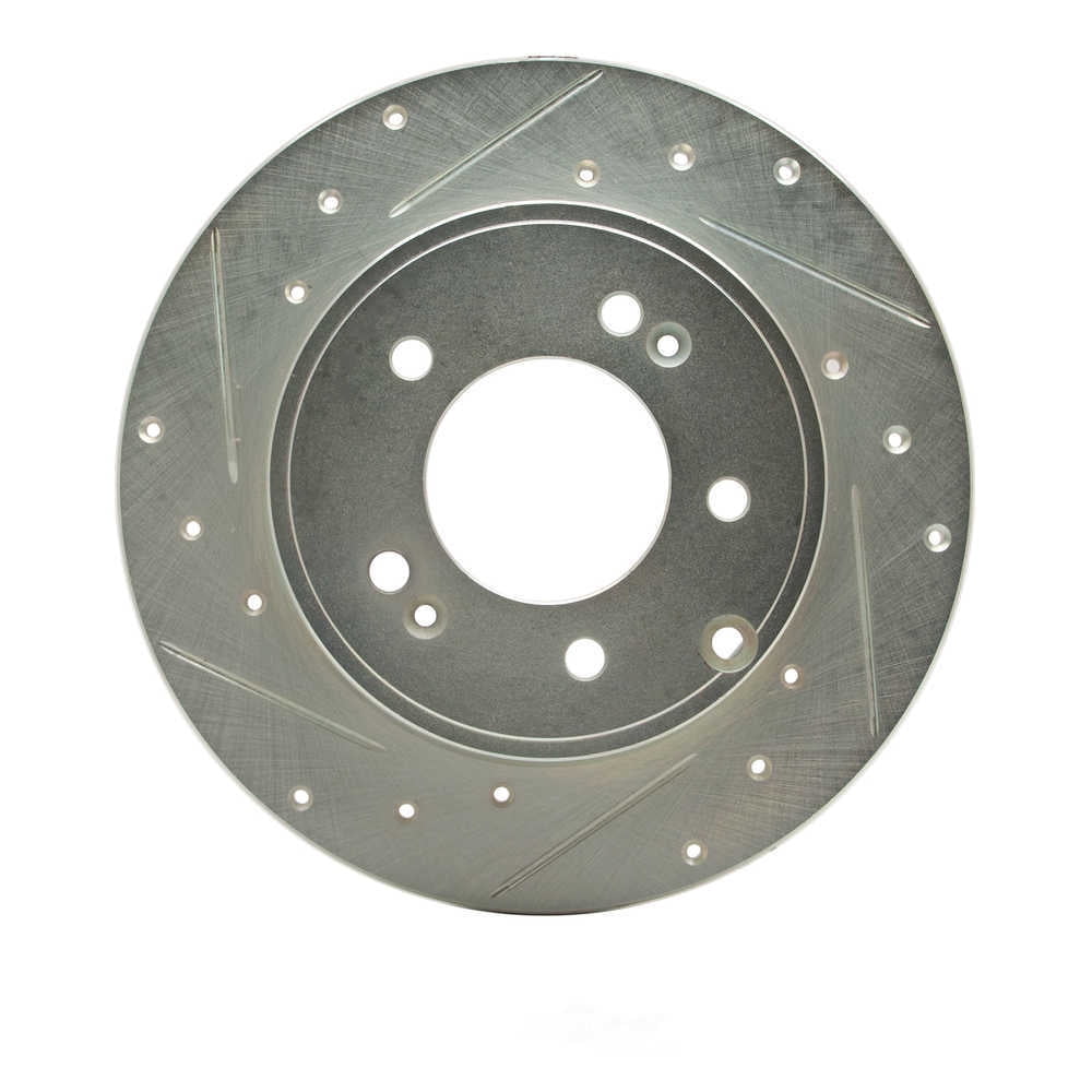 Dynamic Friction Company 631-03021L DFC Brake Rotor - Drilled And Slotted - Silver