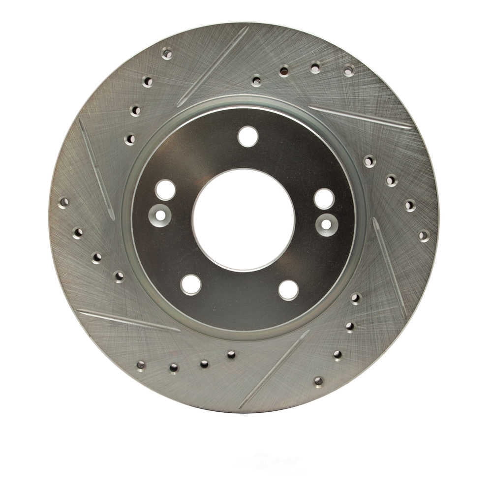 Dynamic Friction Company 631-03023L DFC Brake Rotor - Drilled And Slotted - Silver