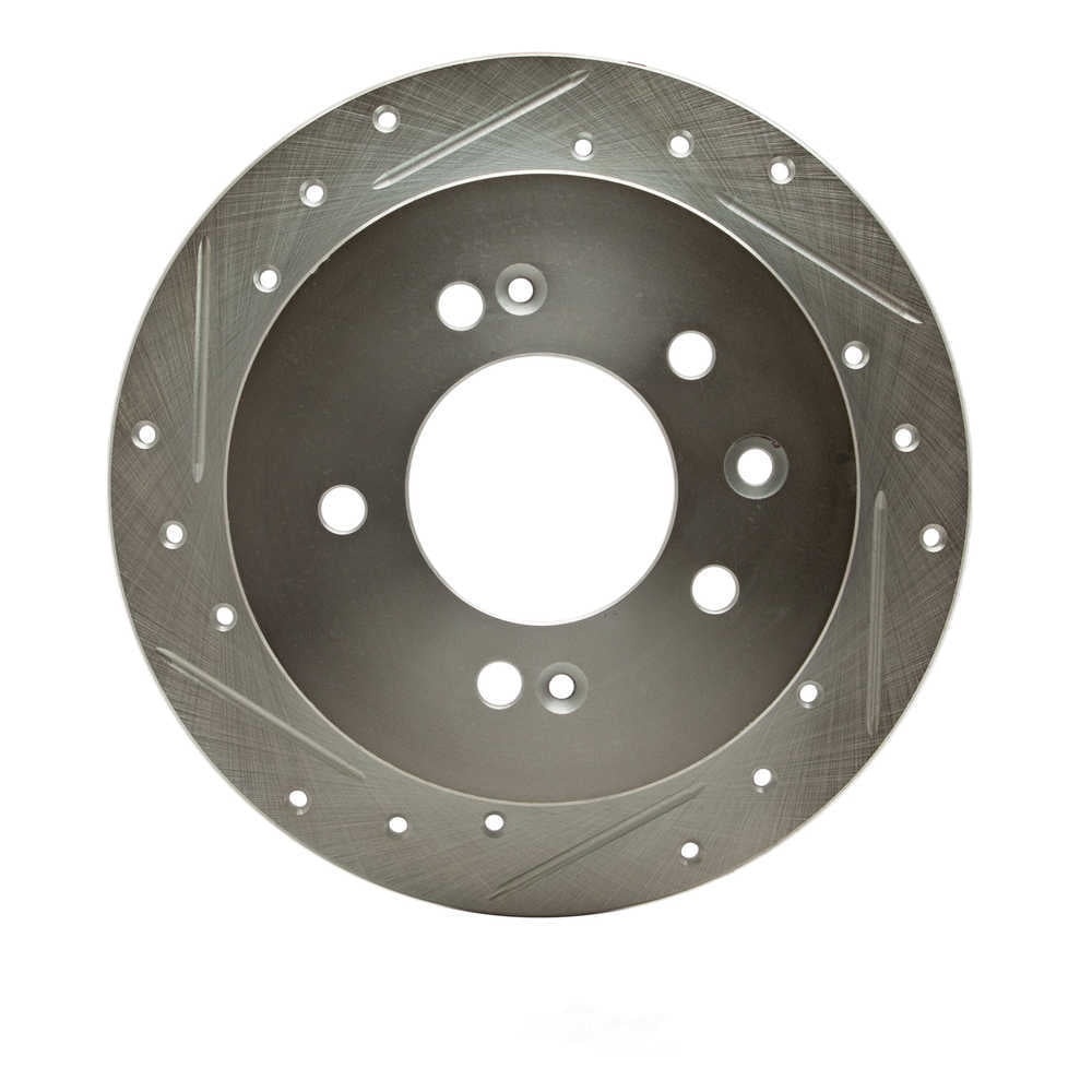 Dynamic Friction Company 631-03024L DFC Brake Rotor - Drilled And Slotted - Silver