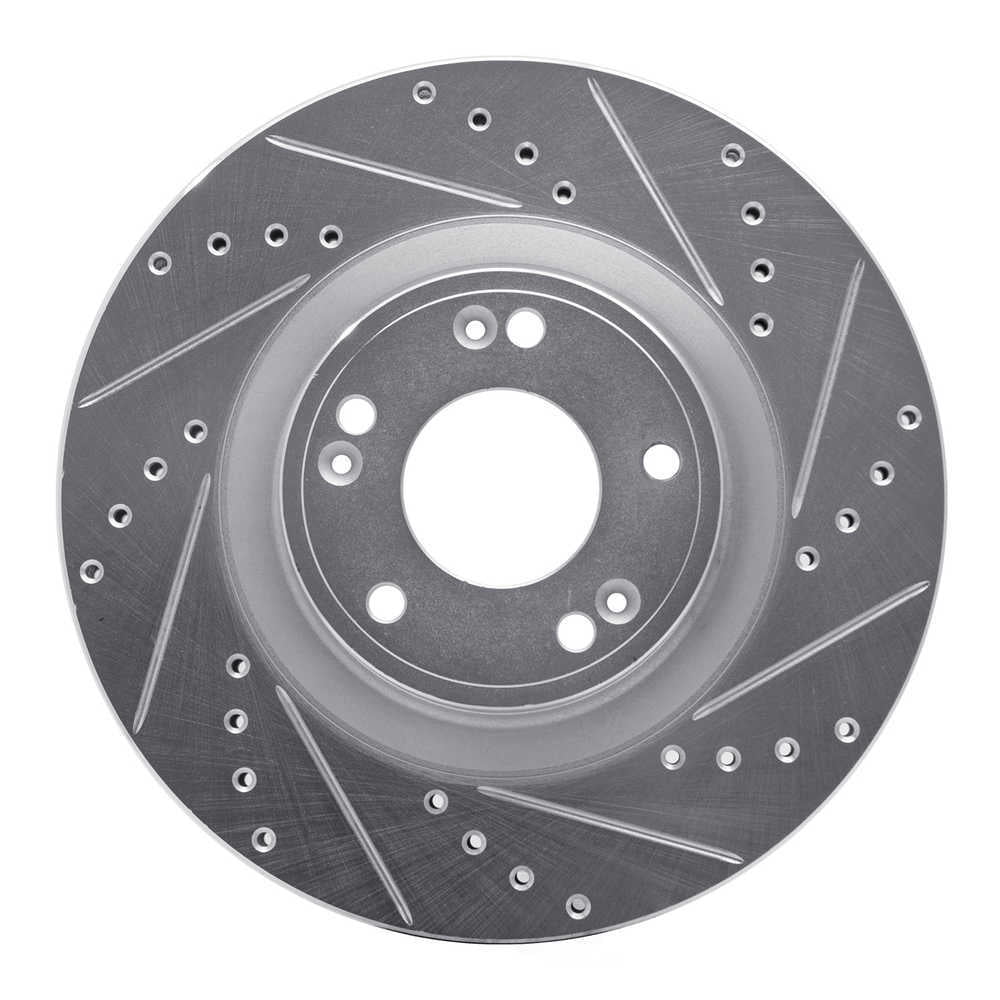 Dynamic Friction Company 631-03030R DFC Brake Rotor - Drilled And Slotted - Silver