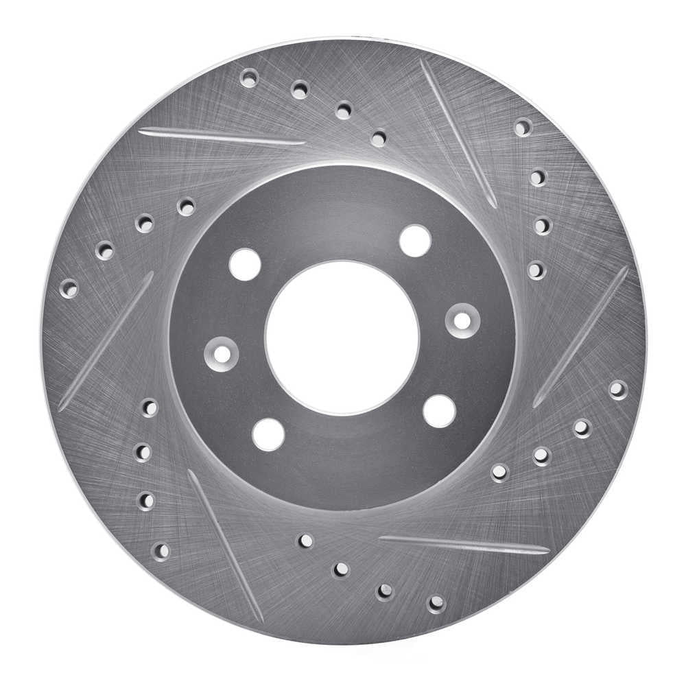 Dynamic Friction Company 631-03042R DFC Brake Rotor - Drilled And Slotted - Silver