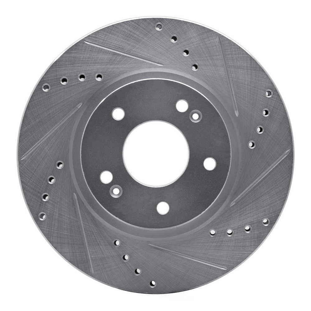 Dynamic Friction Company 631-03045R DFC Brake Rotor - Drilled And Slotted - Silver