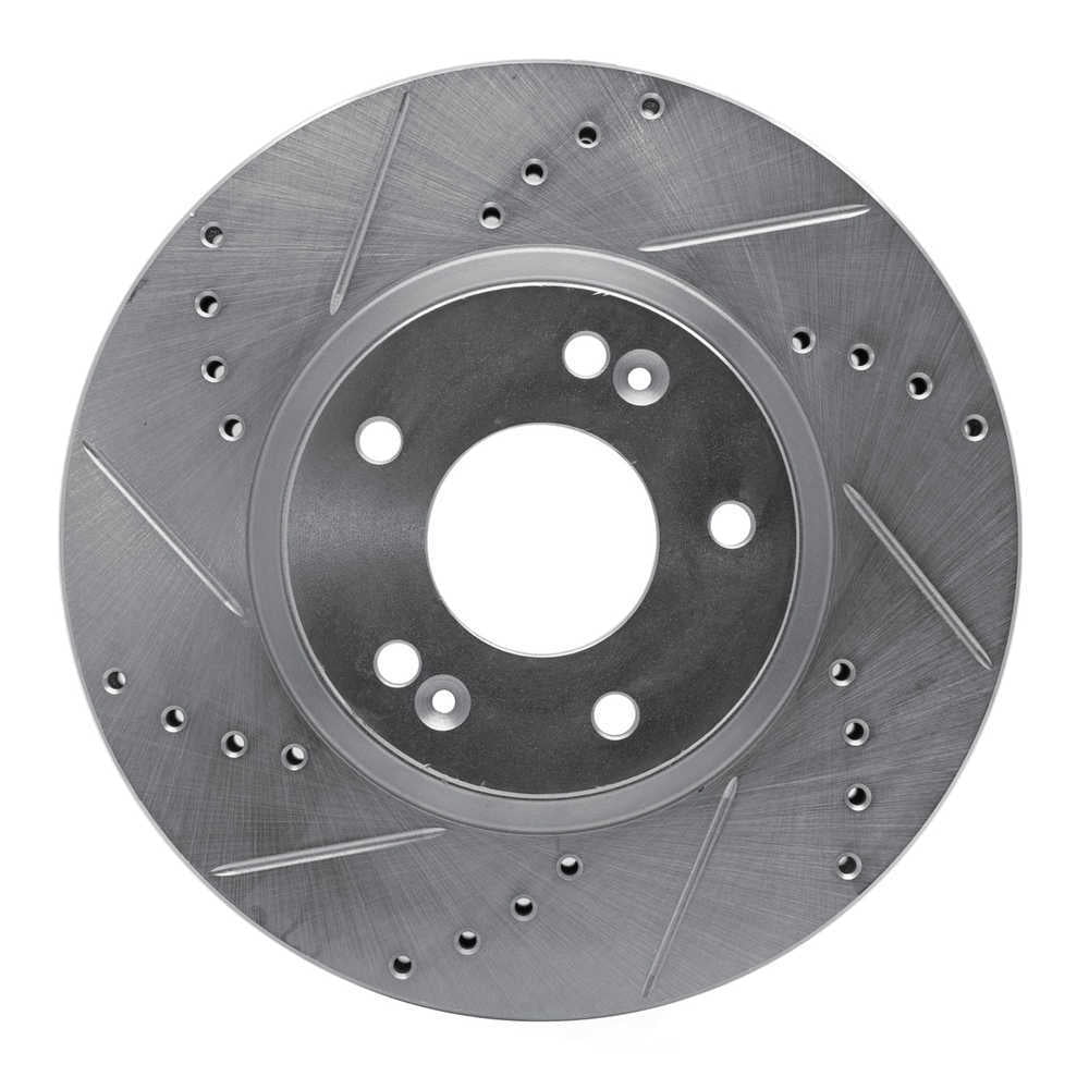 Dynamic Friction Company 631-03049L DFC Brake Rotor - Drilled And Slotted - Silver