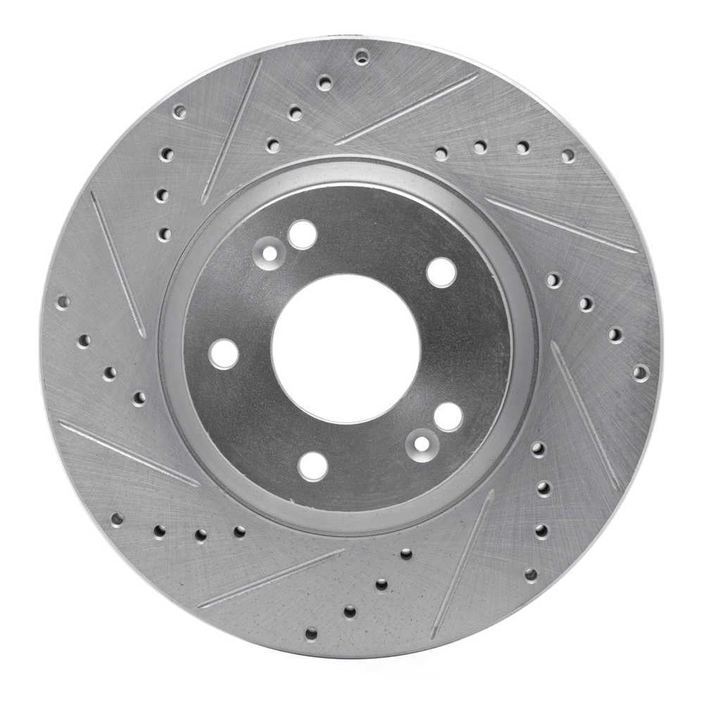 Dynamic Friction Company 631-03051L DFC Brake Rotor - Drilled And Slotted - Silver