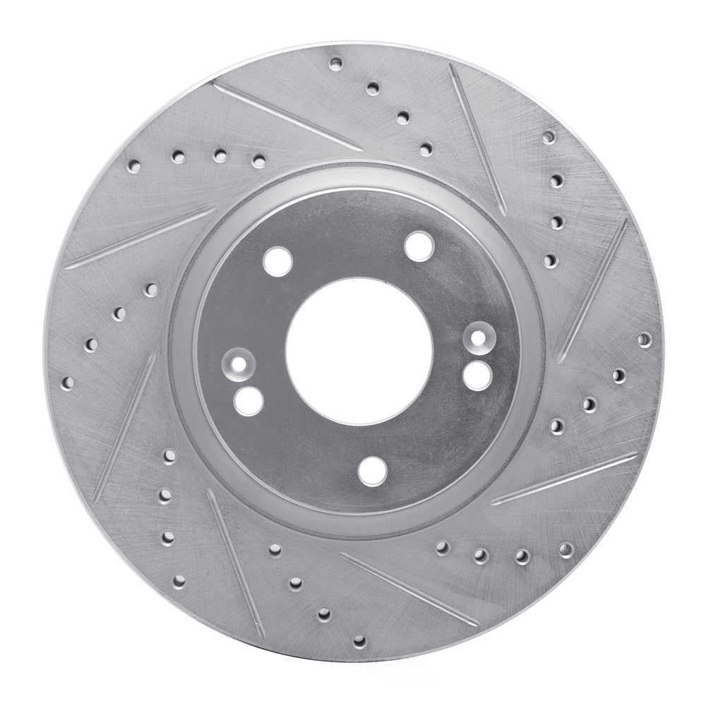 Dynamic Friction Company 631-03051R DFC Brake Rotor - Drilled And Slotted - Silver