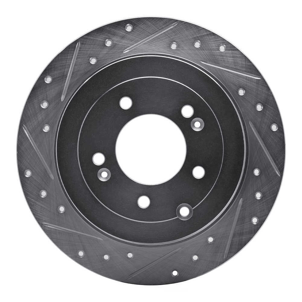 Dynamic Friction Company 631-03052L DFC Brake Rotor - Drilled And Slotted - Silver