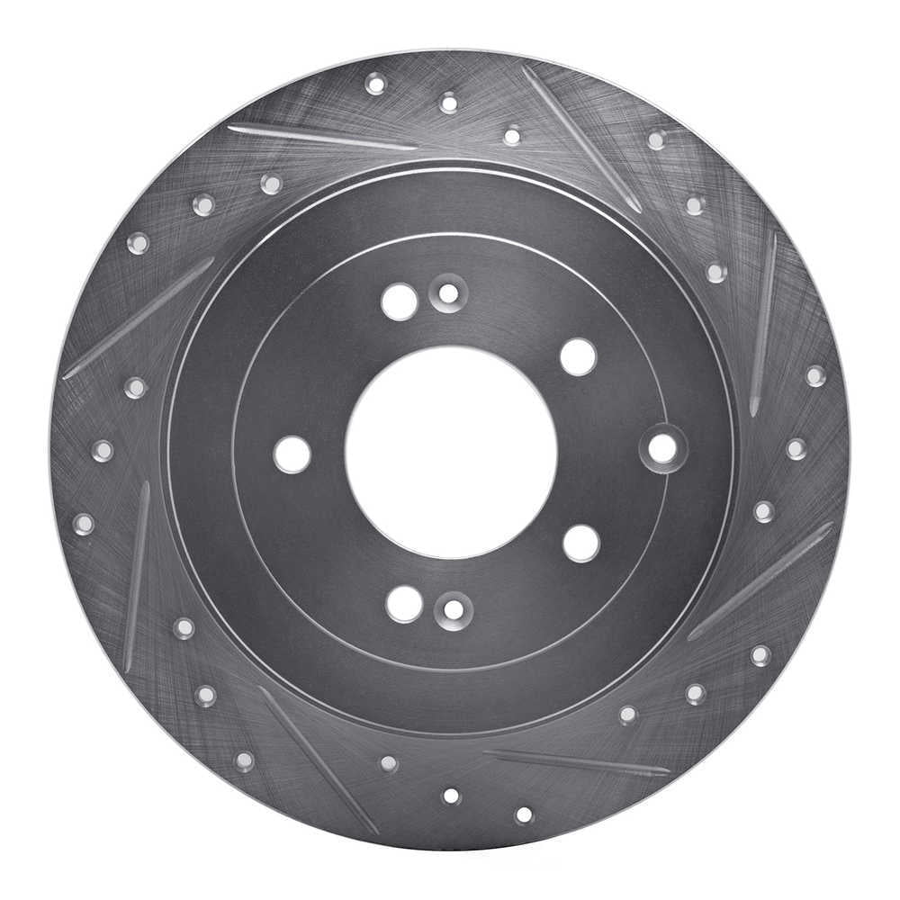 Dynamic Friction Company 631-03052R DFC Brake Rotor - Drilled And Slotted - Silver