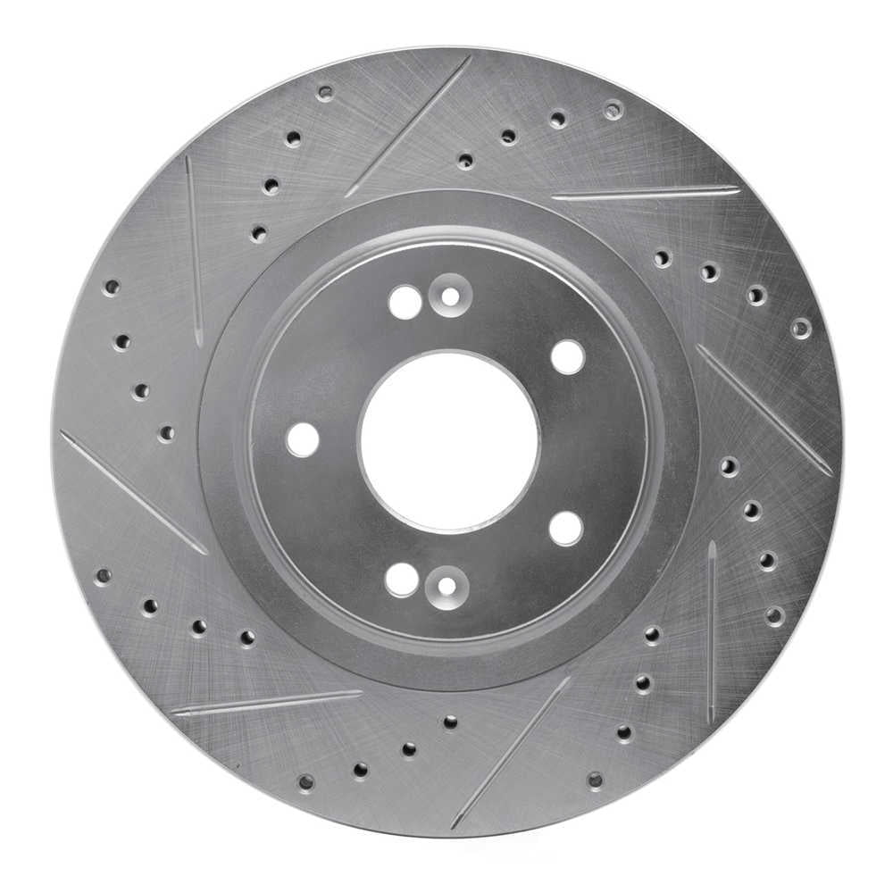 Dynamic Friction Company 631-03053L DFC Brake Rotor - Drilled And Slotted - Silver