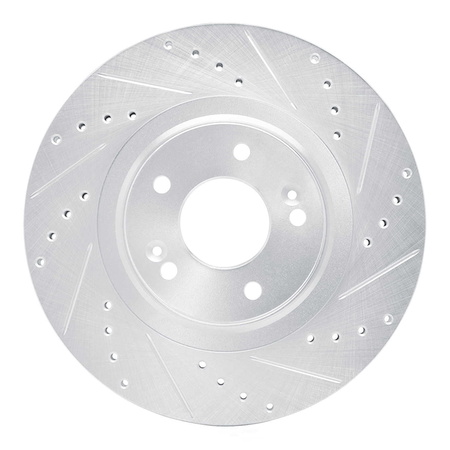 Dynamic Friction Company 631-03053R DFC Brake Rotor - Drilled And Slotted - Silver