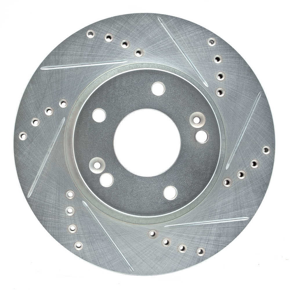 Dynamic Friction Company 631-03054R DFC Brake Rotor - Drilled And Slotted - Silver