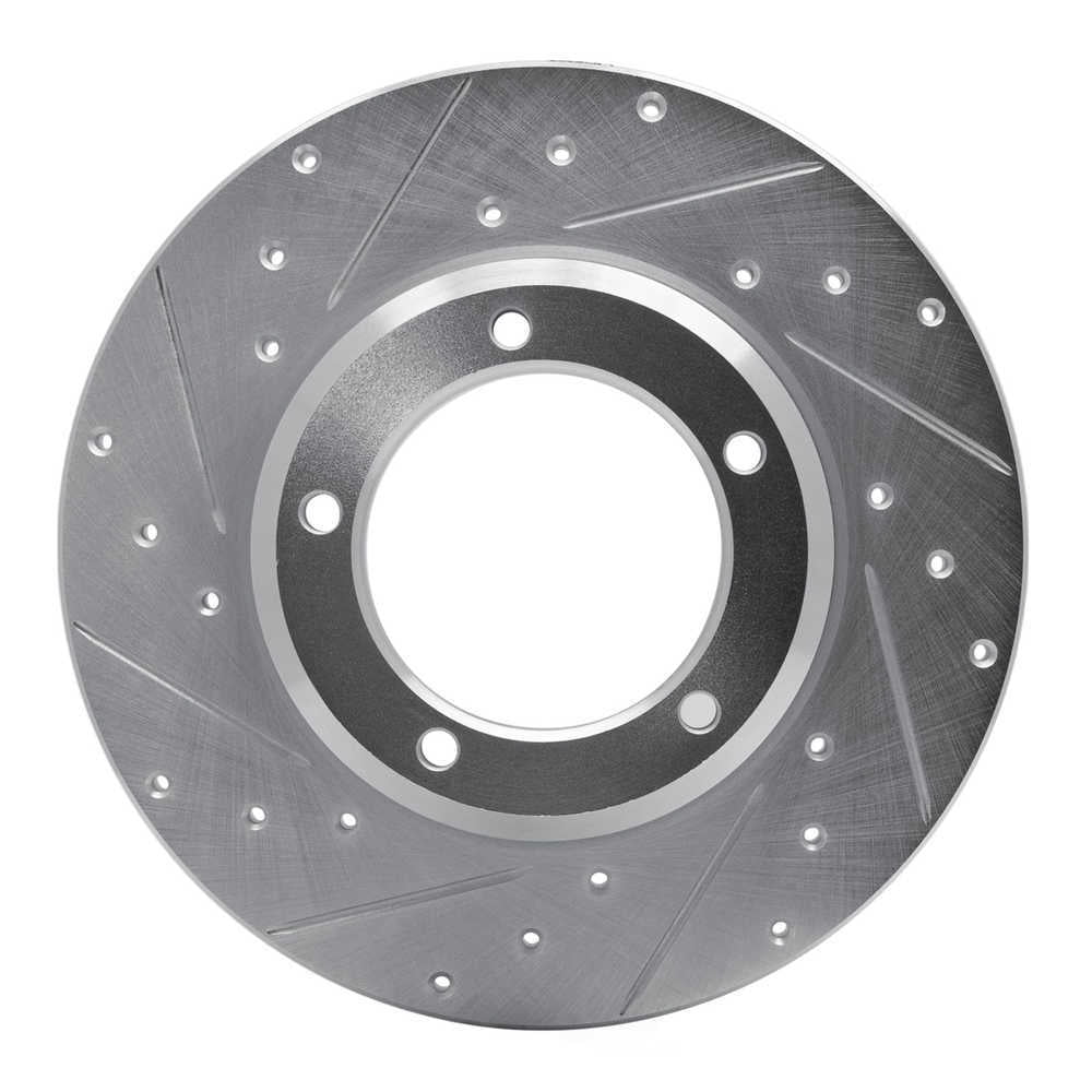 Dynamic Friction Company 631-11000L DFC Brake Rotor - Drilled And Slotted - Silver