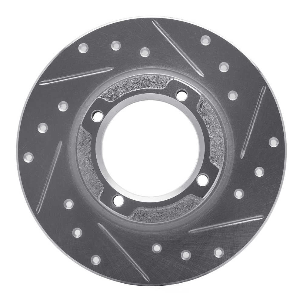 Dynamic Friction Company 631-13001R DFC Brake Rotor - Drilled And Slotted - Silver