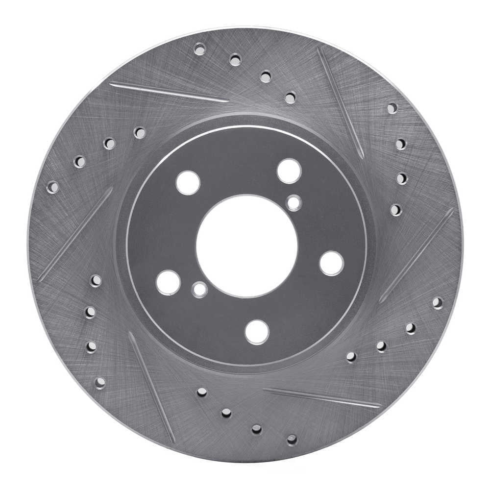 Dynamic Friction Company 631-13007R DFC Brake Rotor - Drilled And Slotted - Silver