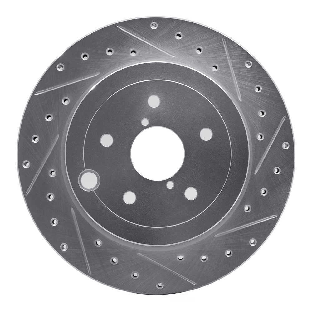 Dynamic Friction Company 631-13022R DFC Brake Rotor - Drilled And Slotted - Silver