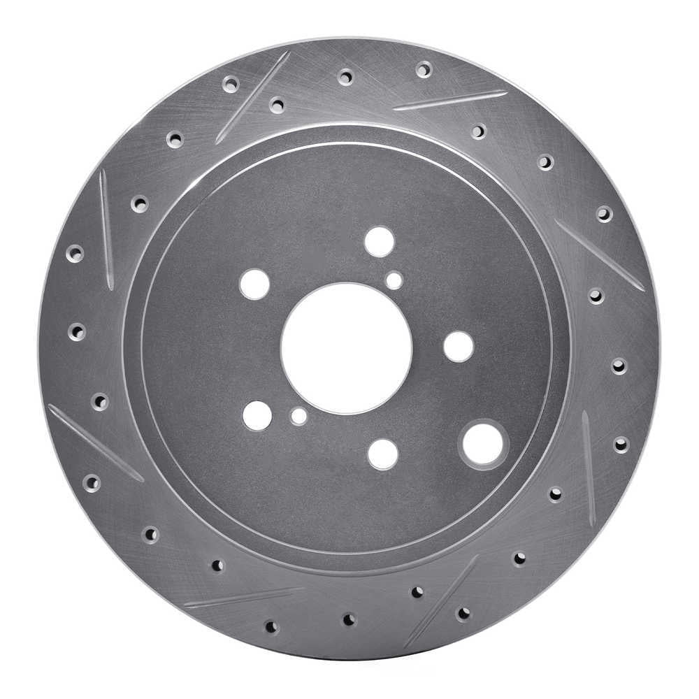 Dynamic Friction Company 631-13023L DFC Brake Rotor - Drilled And Slotted - Silver