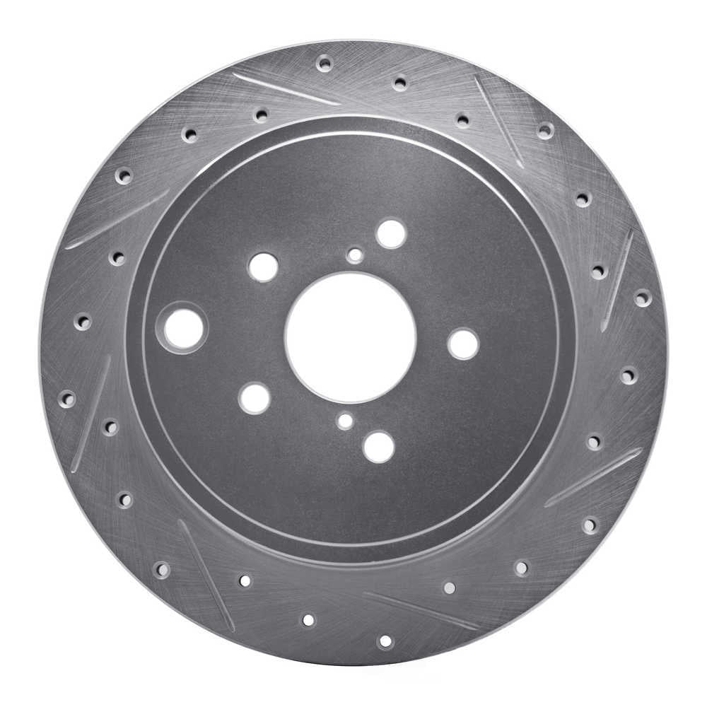 Dynamic Friction Company 631-13023R DFC Brake Rotor - Drilled And Slotted - Silver