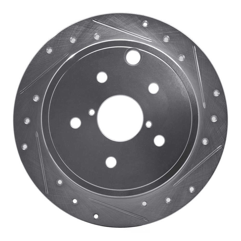 Dynamic Friction Company 631-13024R DFC Brake Rotor - Drilled And Slotted - Silver