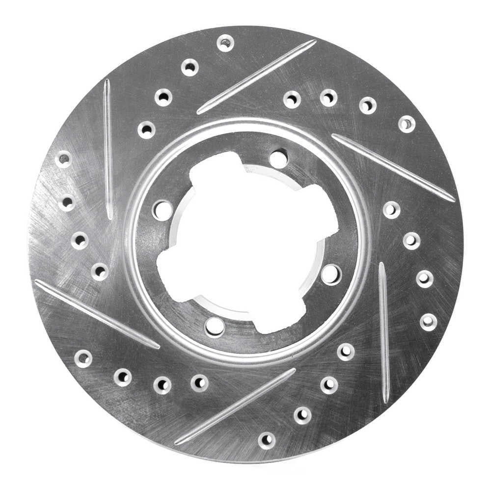Dynamic Friction Company 631-13031L DFC Brake Rotor - Drilled And Slotted - Silver