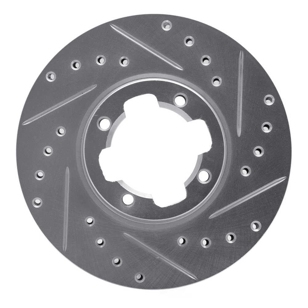 Dynamic Friction Company 631-13031R DFC Brake Rotor - Drilled And Slotted - Silver