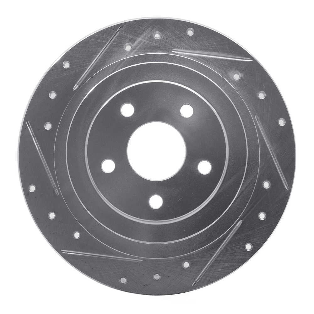 Dynamic Friction Company 631-13032L DFC Brake Rotor - Drilled And Slotted - Silver