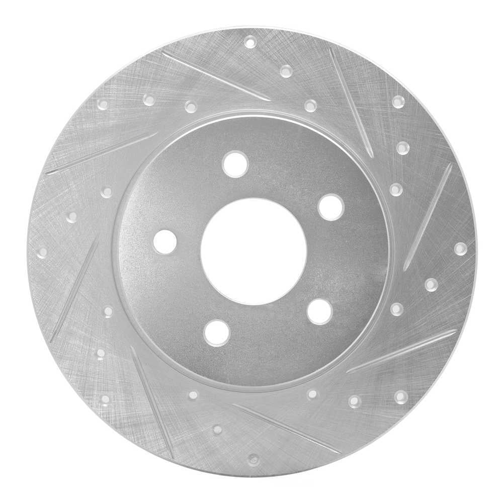 Dynamic Friction Company 631-20013R DFC Brake Rotor - Drilled And Slotted - Silver
