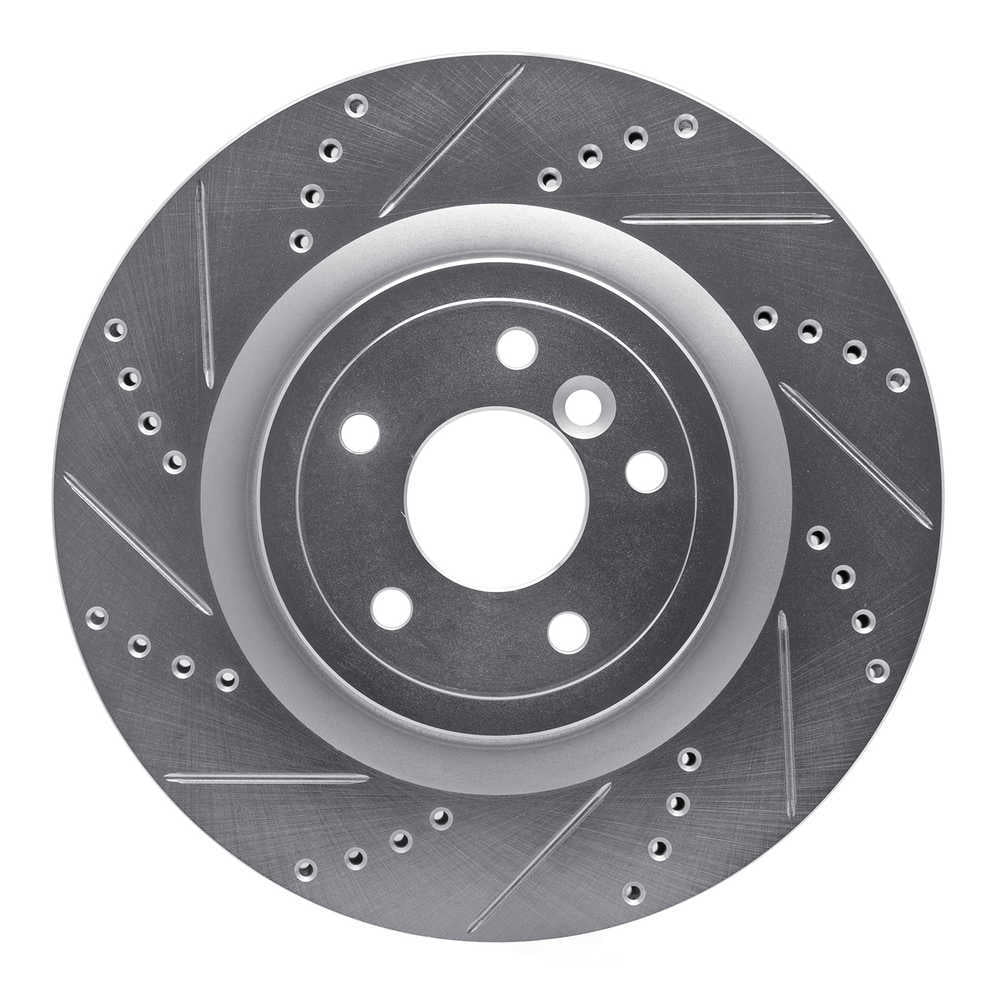Dynamic Friction Company 631-20035L DFC Brake Rotor - Drilled And Slotted - Silver