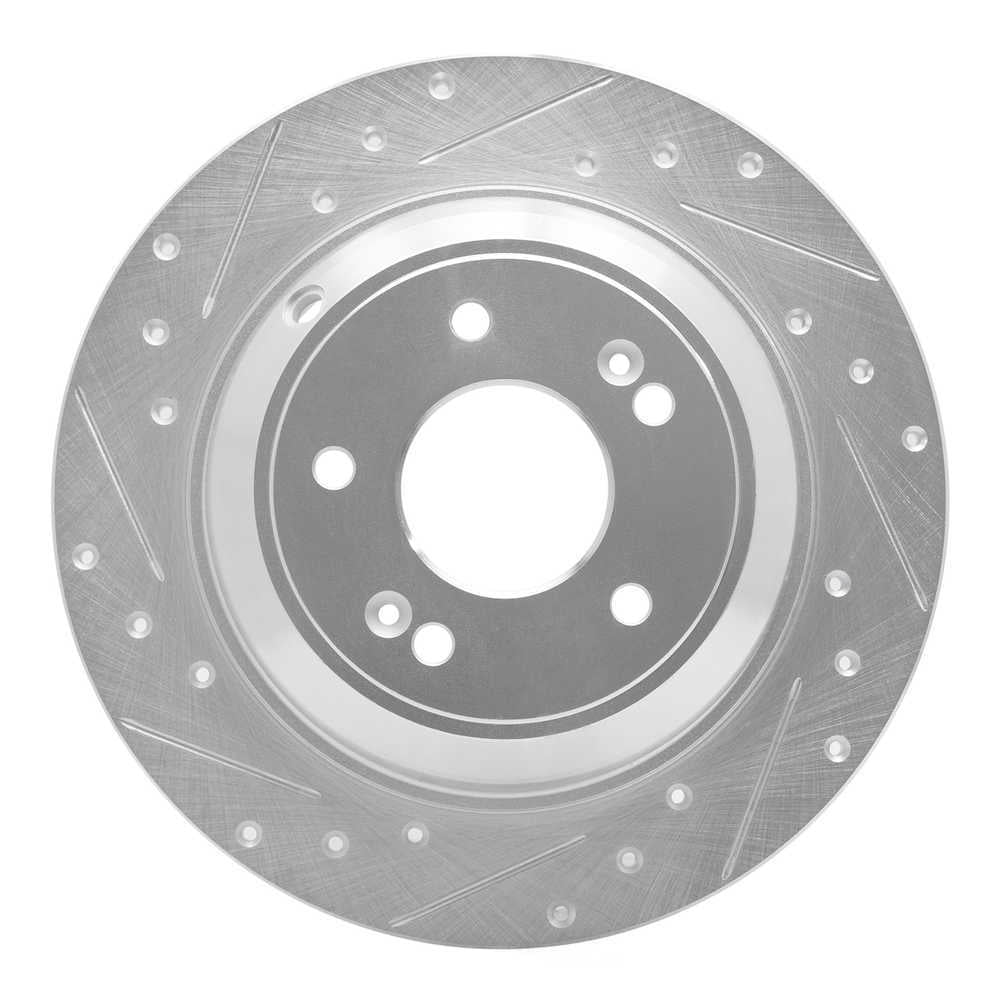 Dynamic Friction Company 631-21041L DFC Brake Rotor - Drilled And Slotted - Silver