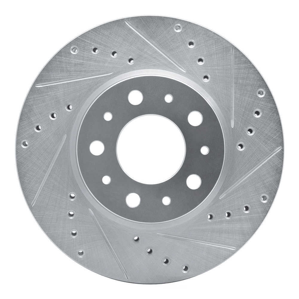 Dynamic Friction Company 631-27015R DFC Brake Rotor - Drilled And Slotted - Silver
