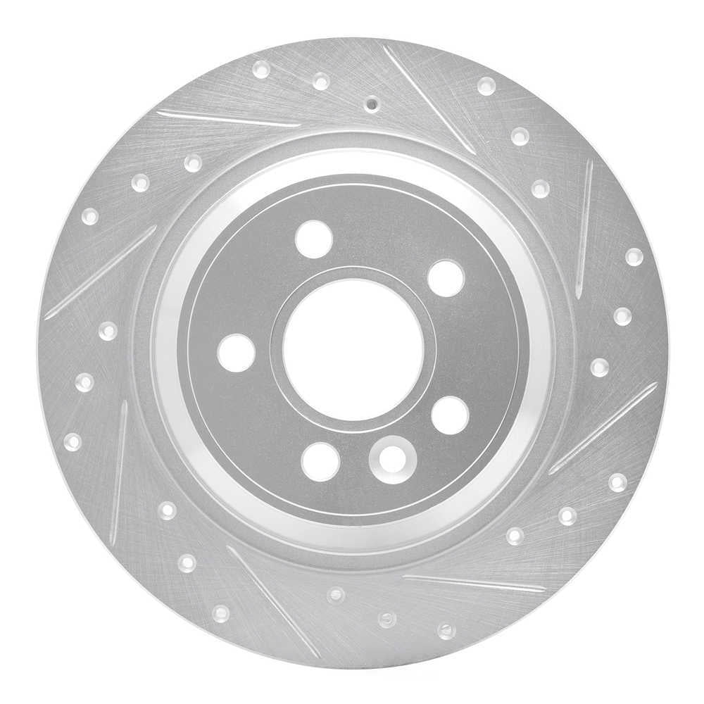 Dynamic Friction Company 631-27035R DFC Brake Rotor - Drilled And Slotted - Silver