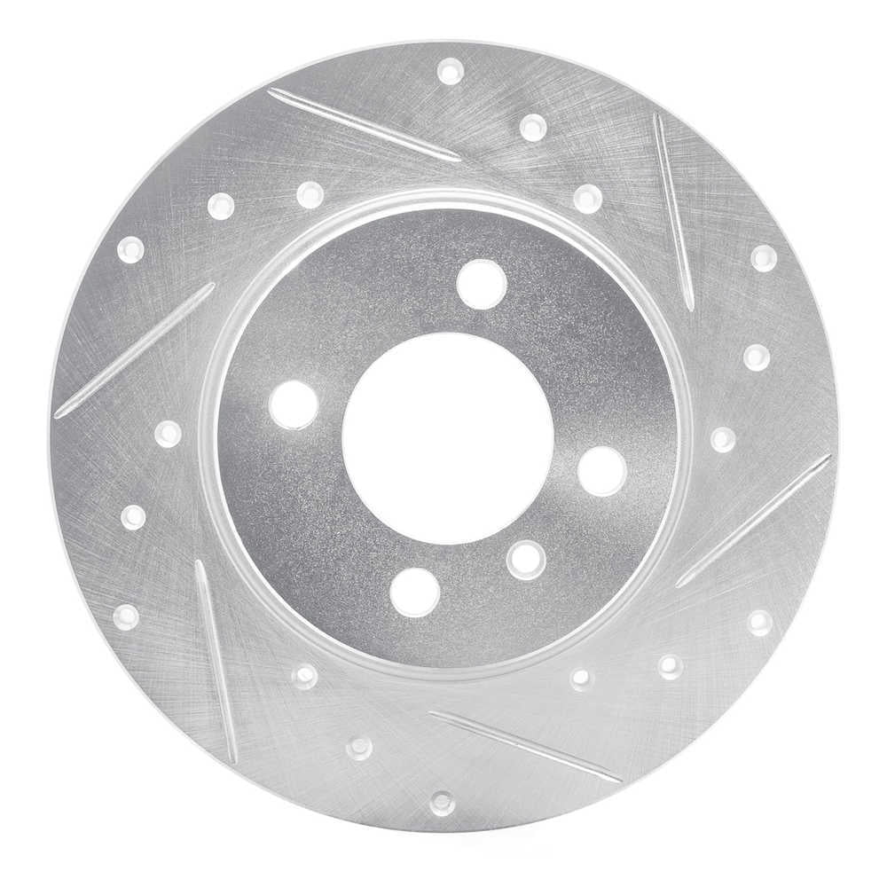 Dynamic Friction Company 631-31009R DFC Brake Rotor - Drilled And Slotted - Silver