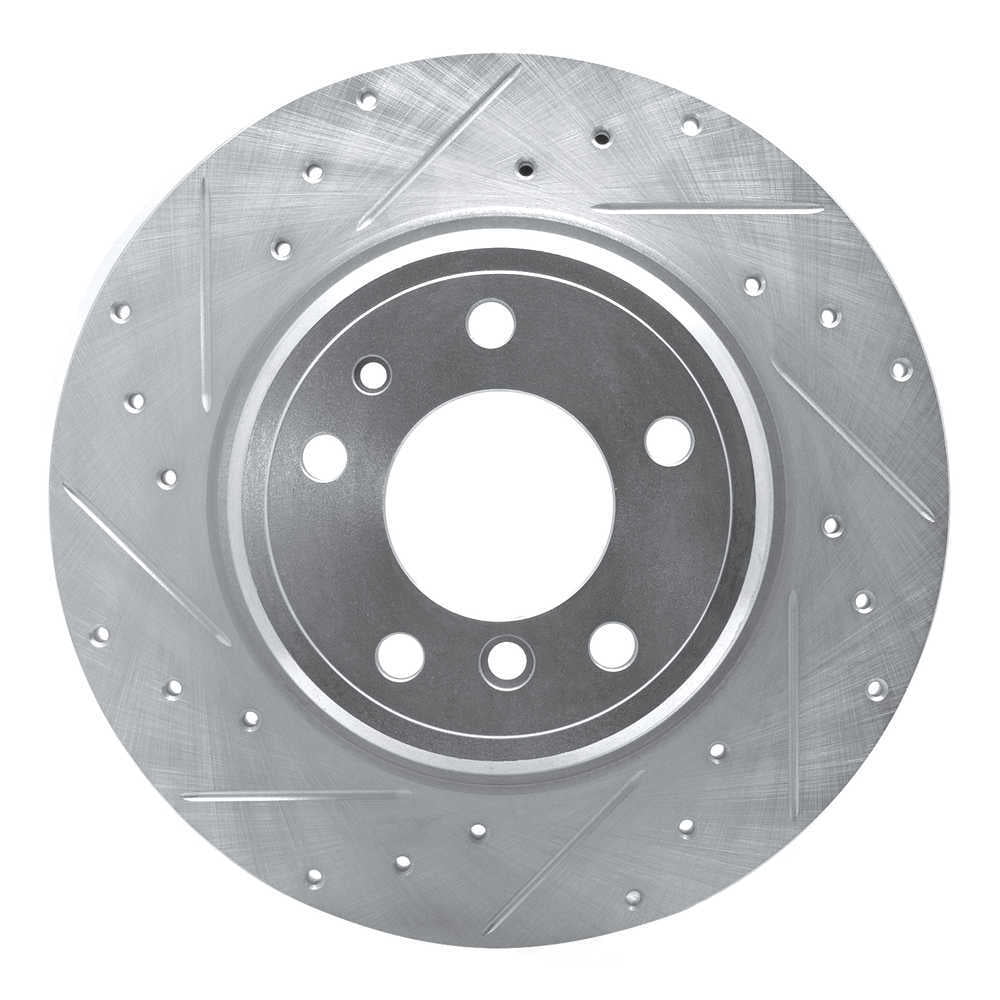 Dynamic Friction Company 631-31030L DFC Brake Rotor - Drilled And Slotted - Silver