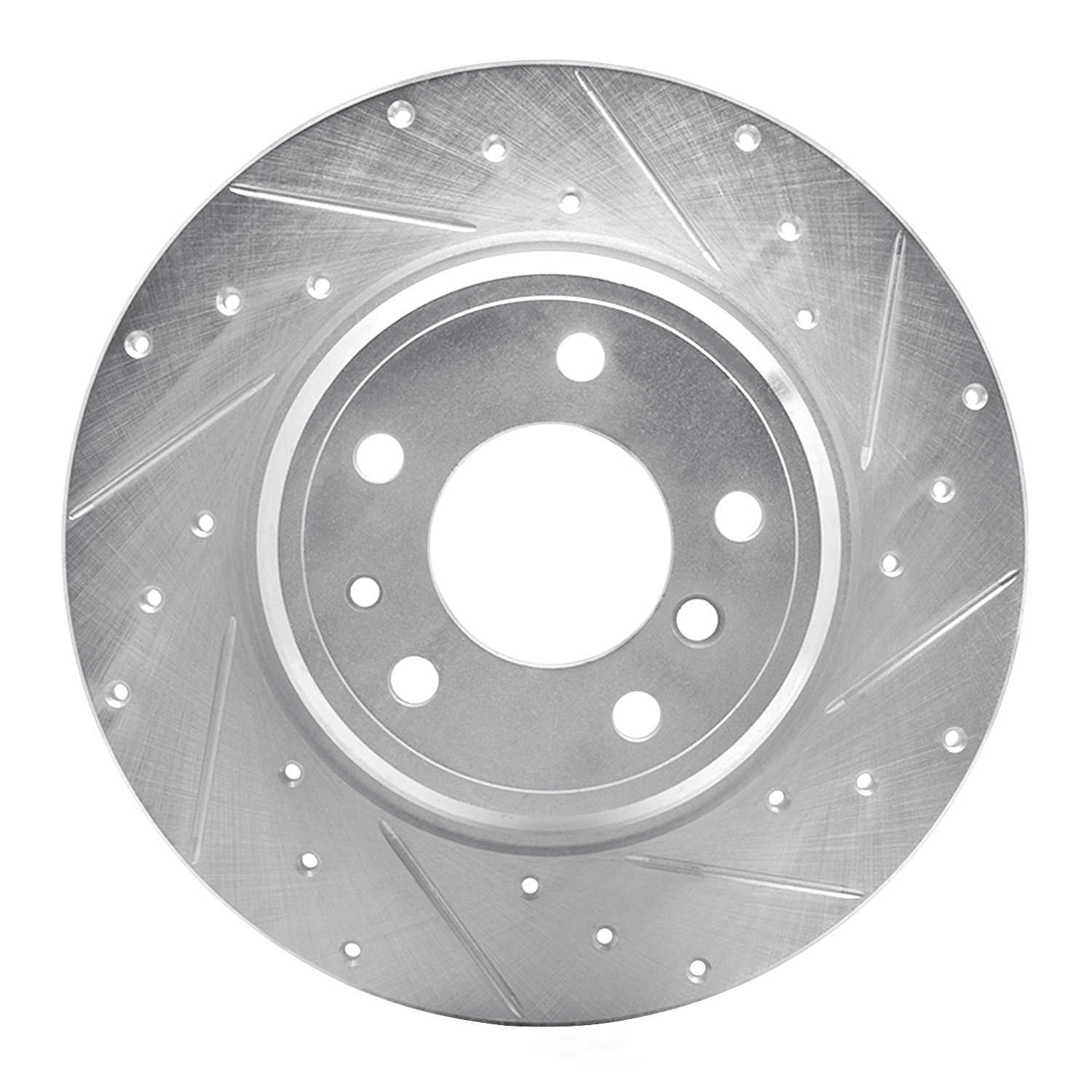 Dynamic Friction Company 631-31030R DFC Brake Rotor - Drilled And Slotted - Silver