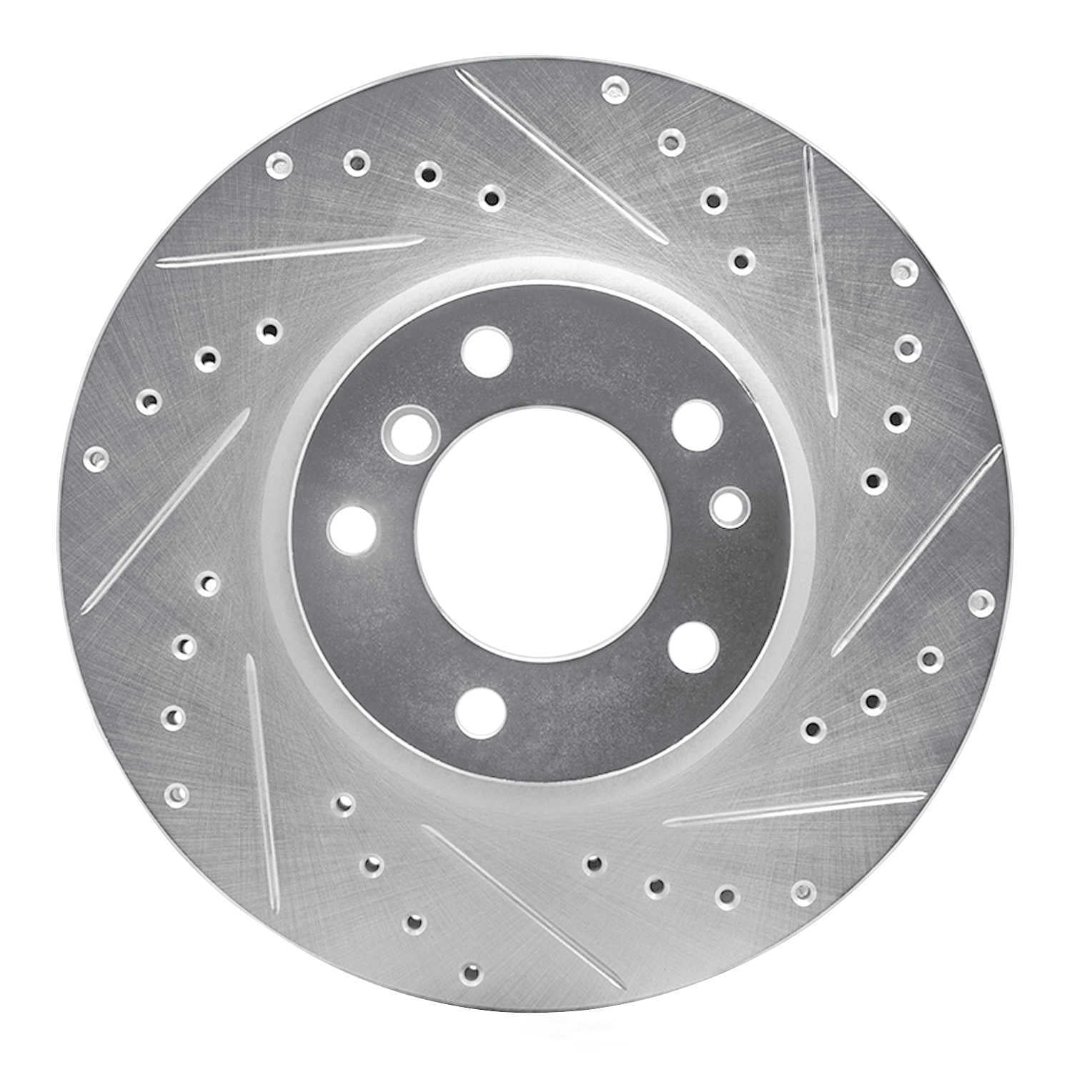 Dynamic Friction Company 631-31033R DFC Brake Rotor - Drilled And Slotted - Silver