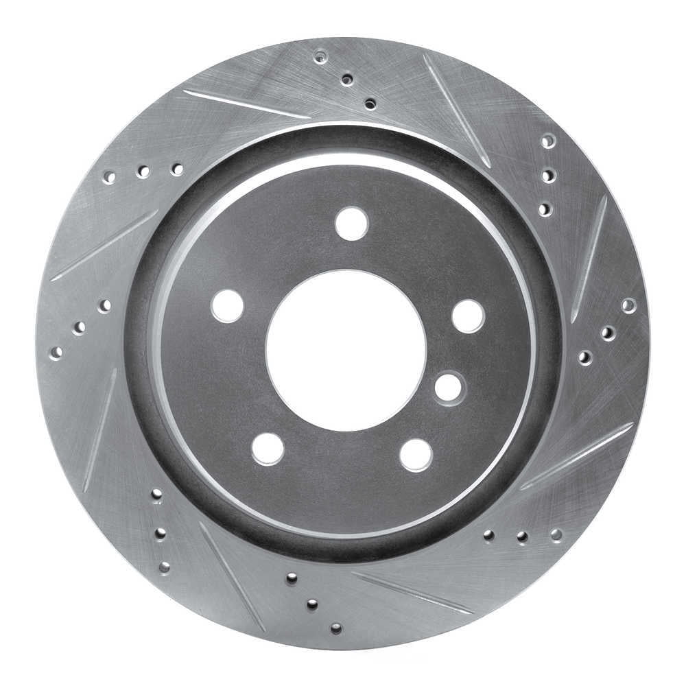 Dynamic Friction Company 631-31034D DFC Brake Rotor - Drilled And Slotted - Silver
