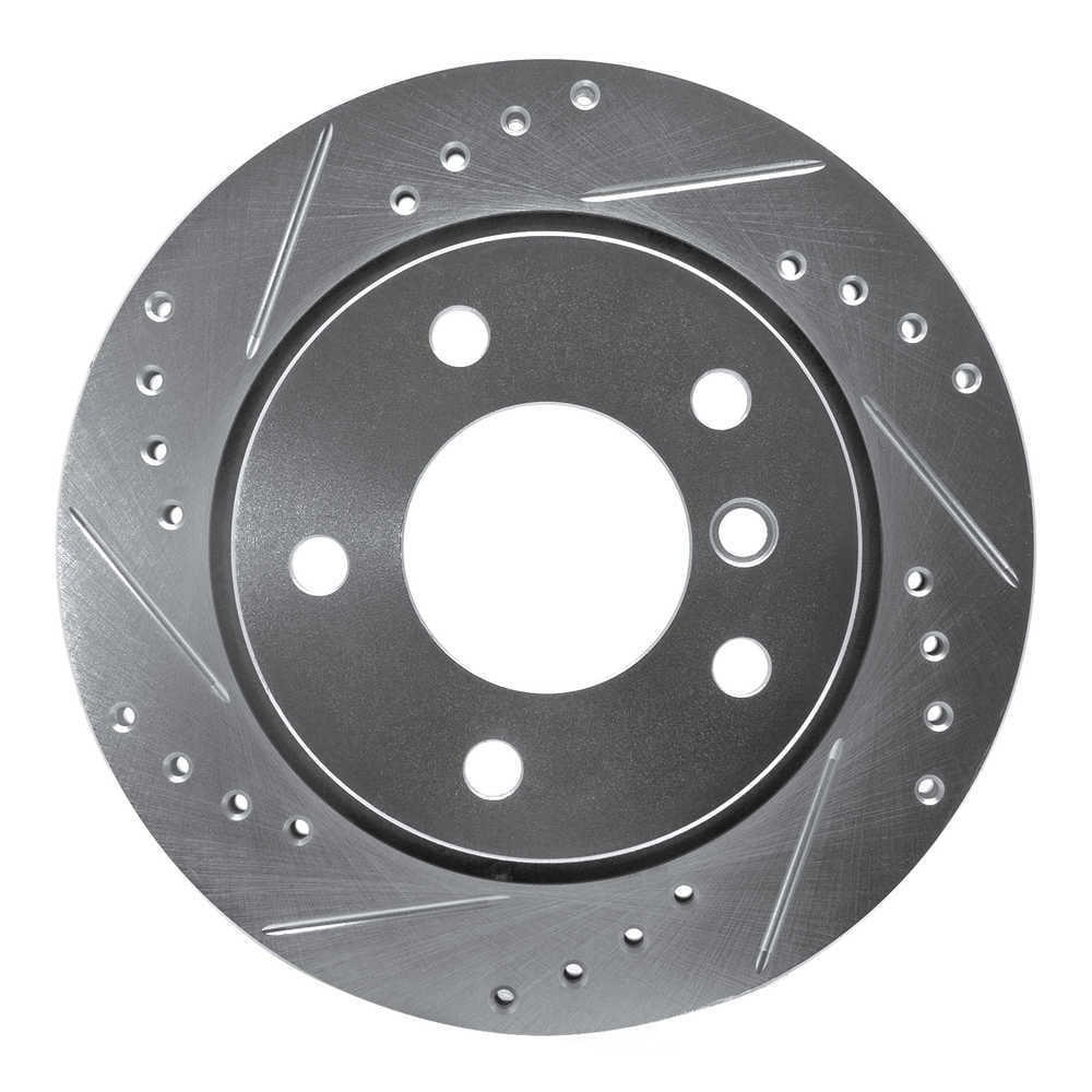 Dynamic Friction Company 631-31042L DFC Brake Rotor - Drilled And Slotted - Silver