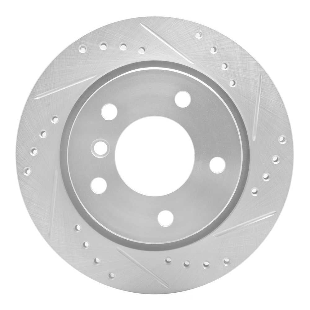 Dynamic Friction Company 631-31042R DFC Brake Rotor - Drilled And Slotted - Silver