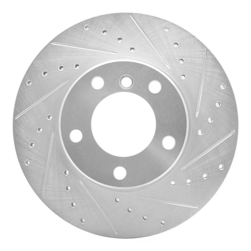 Dynamic Friction Company 631-31043R DFC Brake Rotor - Drilled And Slotted - Silver