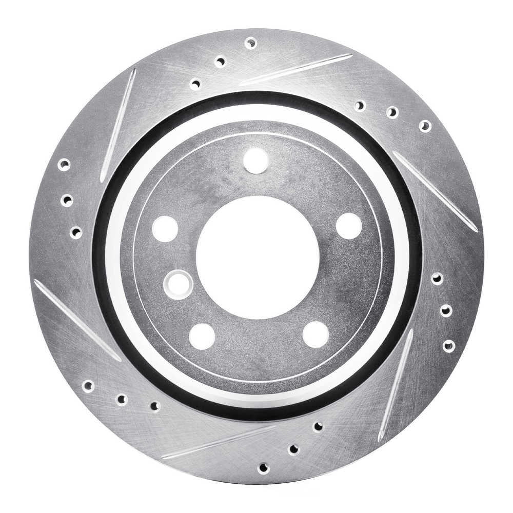 Dynamic Friction Company 631-31044L DFC Brake Rotor - Drilled And Slotted - Silver