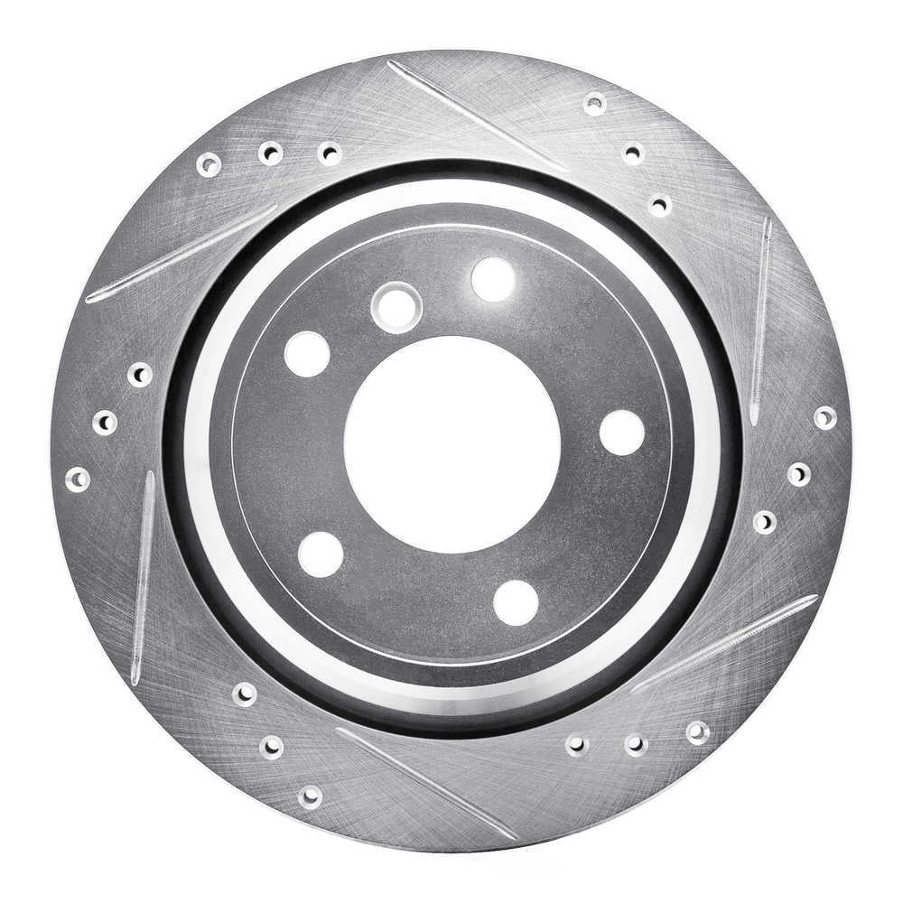 Dynamic Friction Company 631-31044R DFC Brake Rotor - Drilled And Slotted - Silver