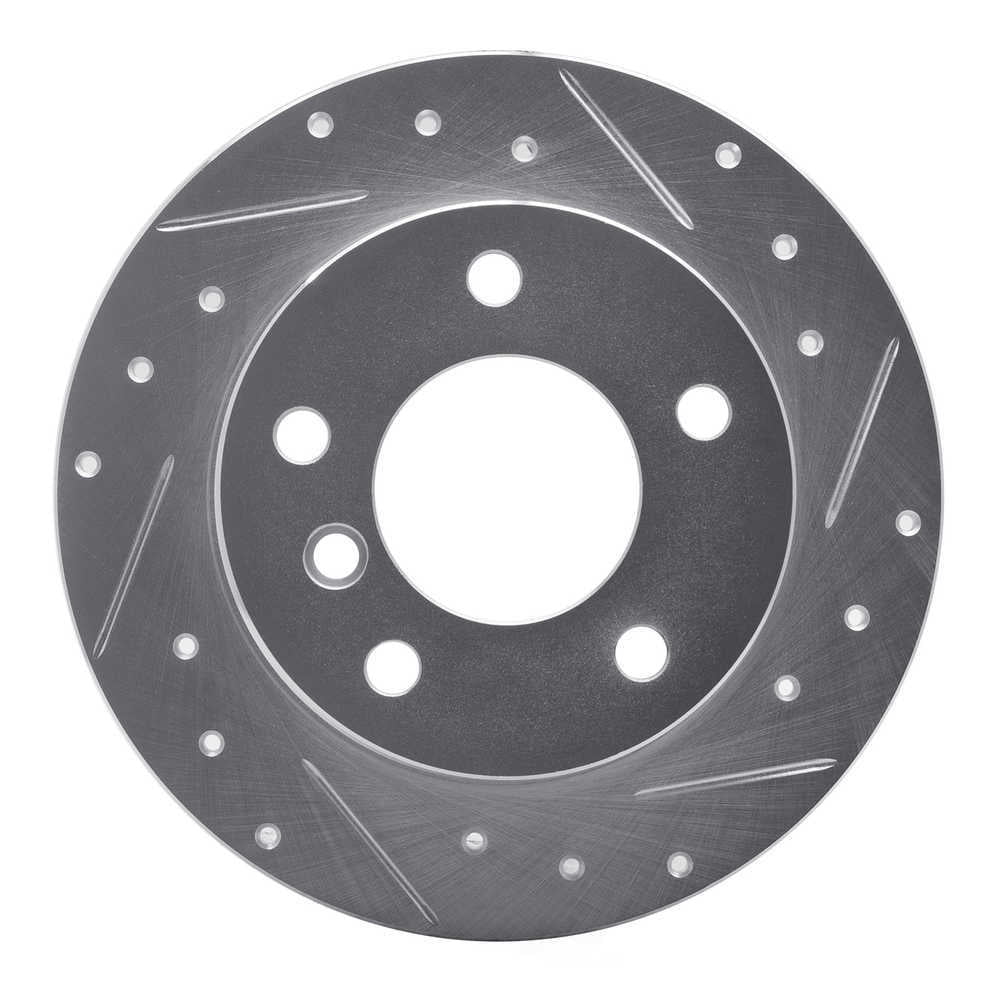 Dynamic Friction Company 631-31045R DFC Brake Rotor - Drilled And Slotted - Silver