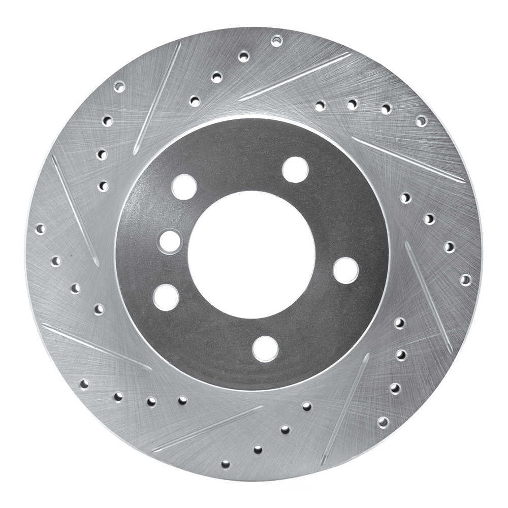 Dynamic Friction Company 631-31046L DFC Brake Rotor - Drilled And Slotted - Silver