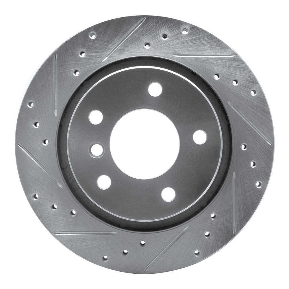 Dynamic Friction Company 631-31047L DFC Brake Rotor - Drilled And Slotted - Silver