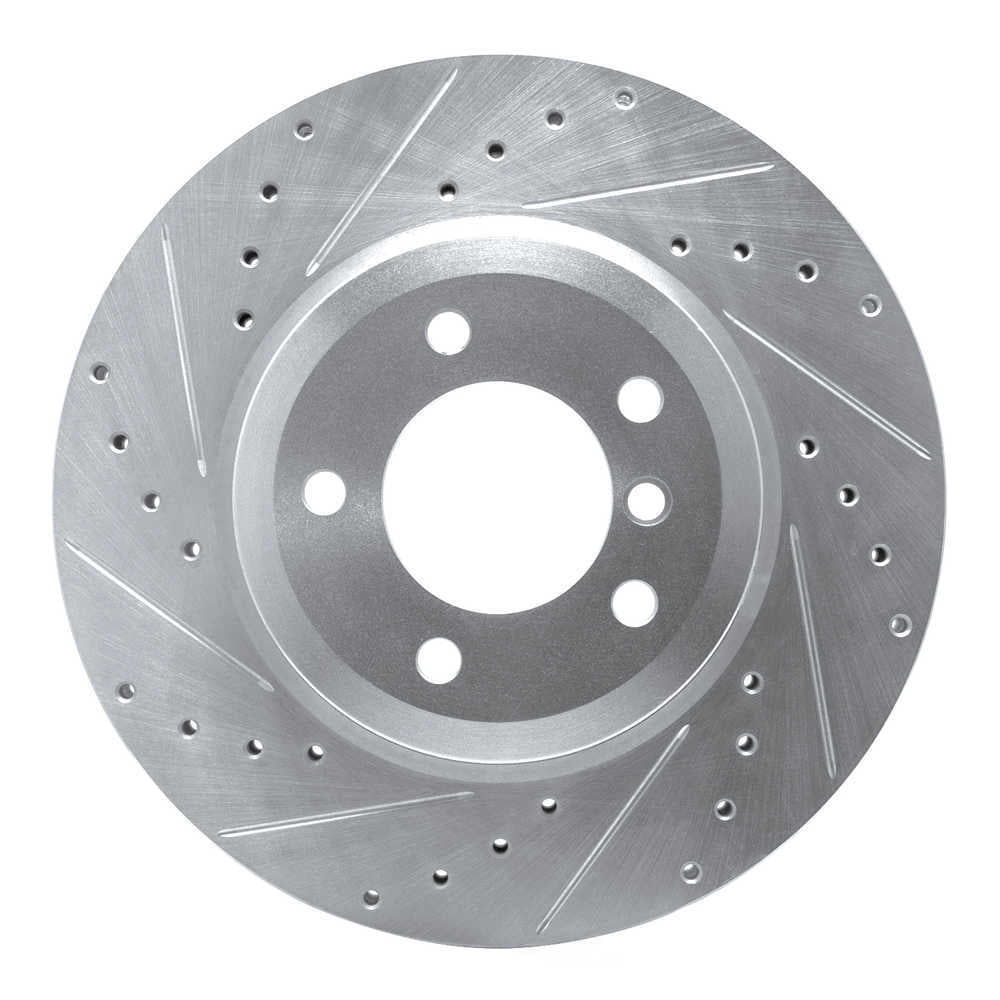 Dynamic Friction Company 631-31048L DFC Brake Rotor - Drilled And Slotted - Silver
